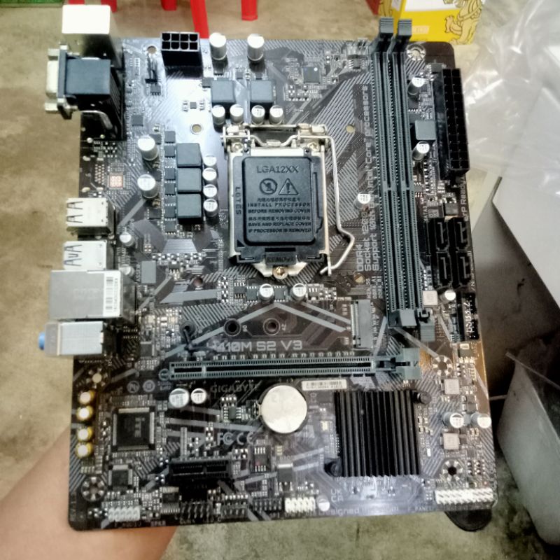 เมนบอร์ดมือสอง h410m S2 V3 Rev1.3