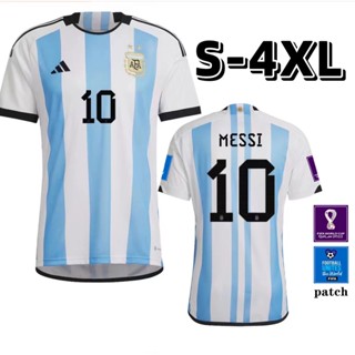 เสื้อกีฬาแขนสั้น ลายทีมชาติฟุตบอล Argentina 2022-23 ชุดเหย้า