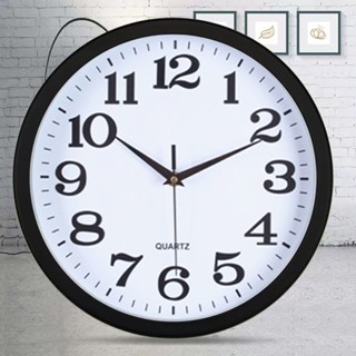 นาฬิกาแขวน นาฬิกาแขวน นาฬิกทรงกลม นาฬิกาลายต้นไม้ นาฬิกาแขวนผนังสีดำ Wall Clock - 8-10-12 นิ้ว