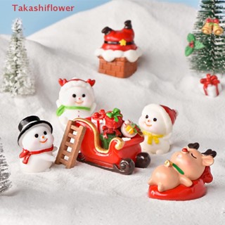 (Takashiflower) กระถางดอกไม้จิ๋ว DIY อุปกรณ์เสริม สําหรับตกแต่งสวน คริสต์มาส
