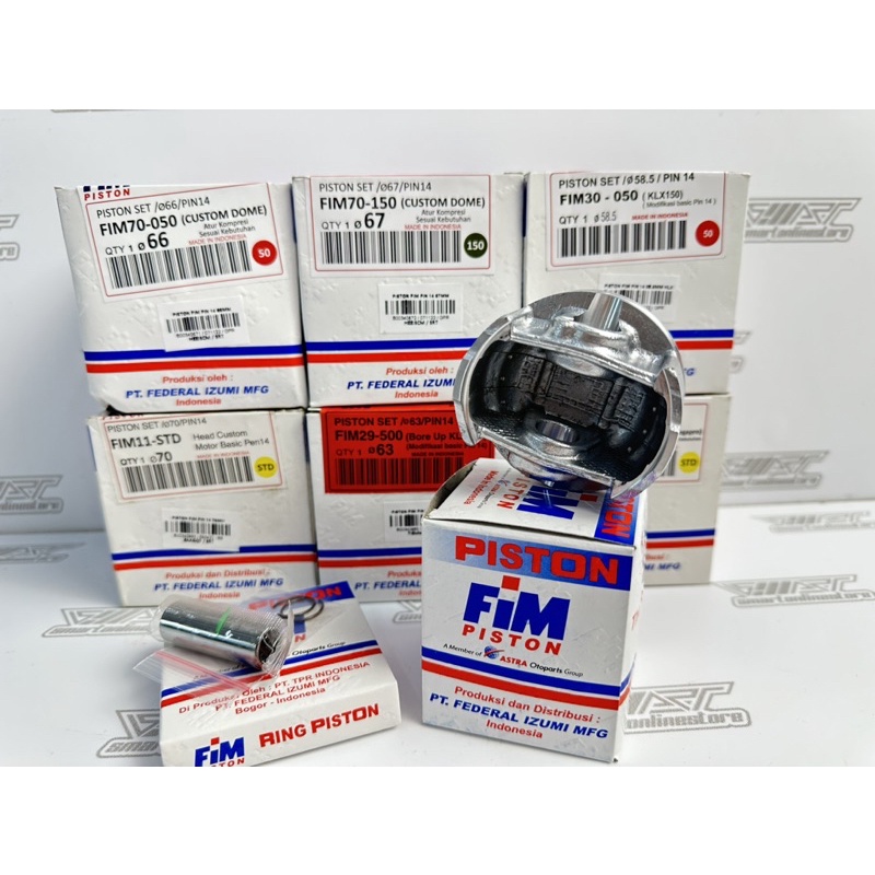 PISTON FIM 29 KLX PIN 14 62 MM 63 MM 63.5MM 64 MM BORE UP TYPE ราคา ถูกที่สุด ดีลบีเคเค แกลเลอรีภาพที่ 2