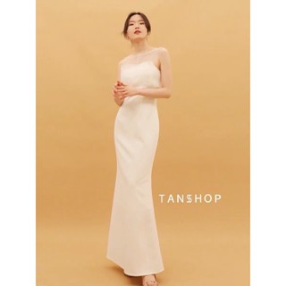 TANSSHOP - ANNA WHITE DRESS #D1048 ชุดแต่งงาน ชุดเจ้าสาว ชุดพรีเวดดิ้ง