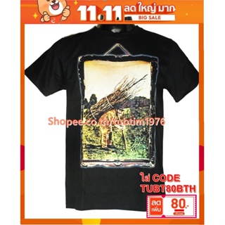 เสื้อวง Led Zeppelin เสื้อยืดแฟชั่นวงดนตรี เสื้อวินเทจ เลด เซพเพลิน LZN1644