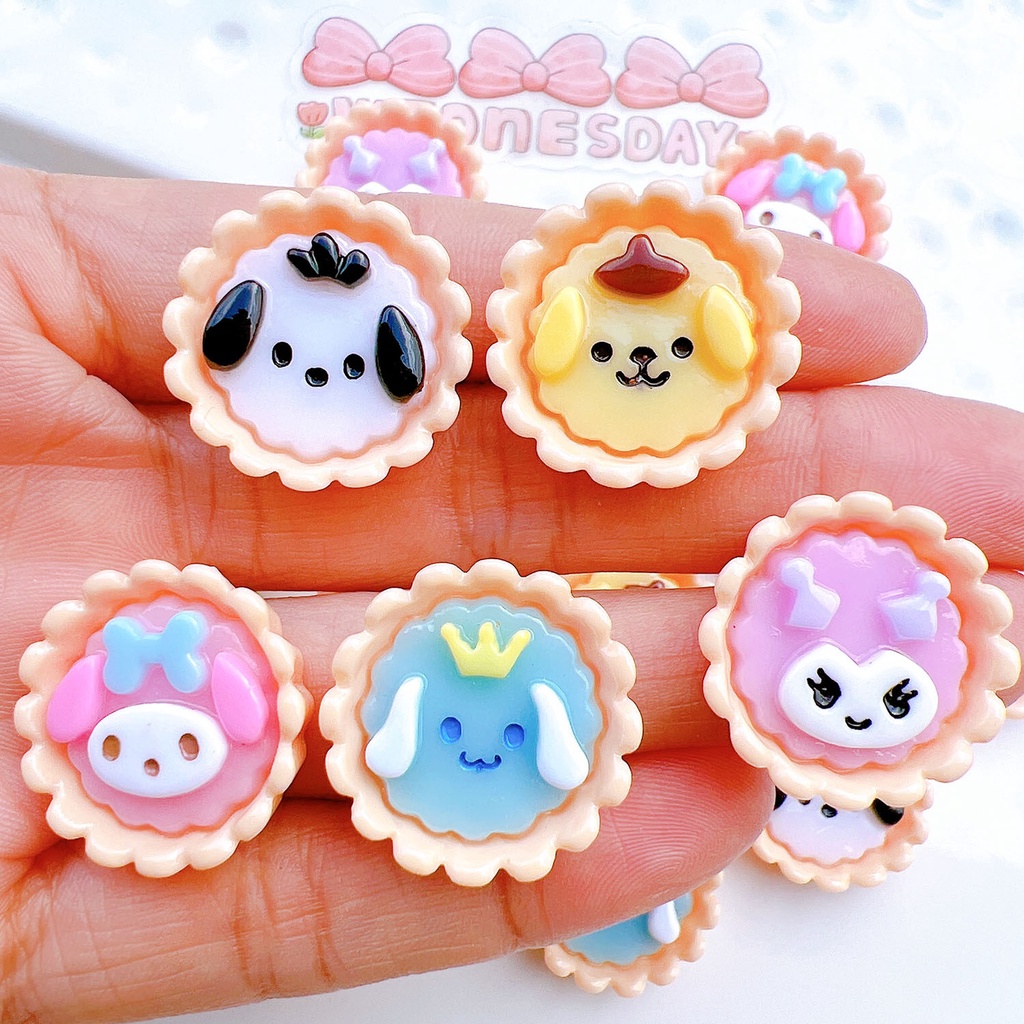 แผ่นสติกเกอร์เรซิ่น แฮนด์เมด diy สําหรับติดตกแต่งรองเท้า แก้วน้ํา ทาร์ตไข่