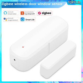 Tuya WiFi/ZigBee เซนเซอร์ตรวจจับประตู หน้าต่าง อัจฉริยะ ไร้สาย เปิด/ปิด ควบคุมผ่านแอพ