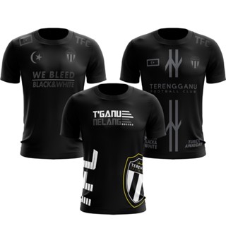 เสื้อยืด TERENGGANU FC TFC Tranung Nelang WE BLEED BLACK &amp; WHITE