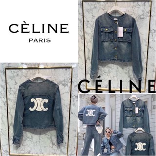 เสื้อแจ็คเก็ตยีนส์ CELINE DENIM JACKET Colletion 2022SS