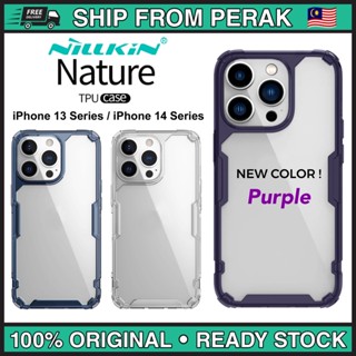 เคสโทรศัพท์มือถือ TPU แบบใส ลาย Nillkin Nature สําหรับ iPhone 15 Pro Max 14 14 Plus 14 Pro Max 13 Pro 13 Pro Max