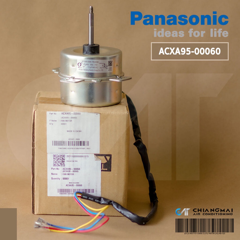 ACXA95-00060 มอเตอร์แอร์ Panasonic มอเตอร์แอร์พานาโซนิค มอเตอร์คอยล์ร้อน PMJW096 31W. อะไหล่แอร์ ของ