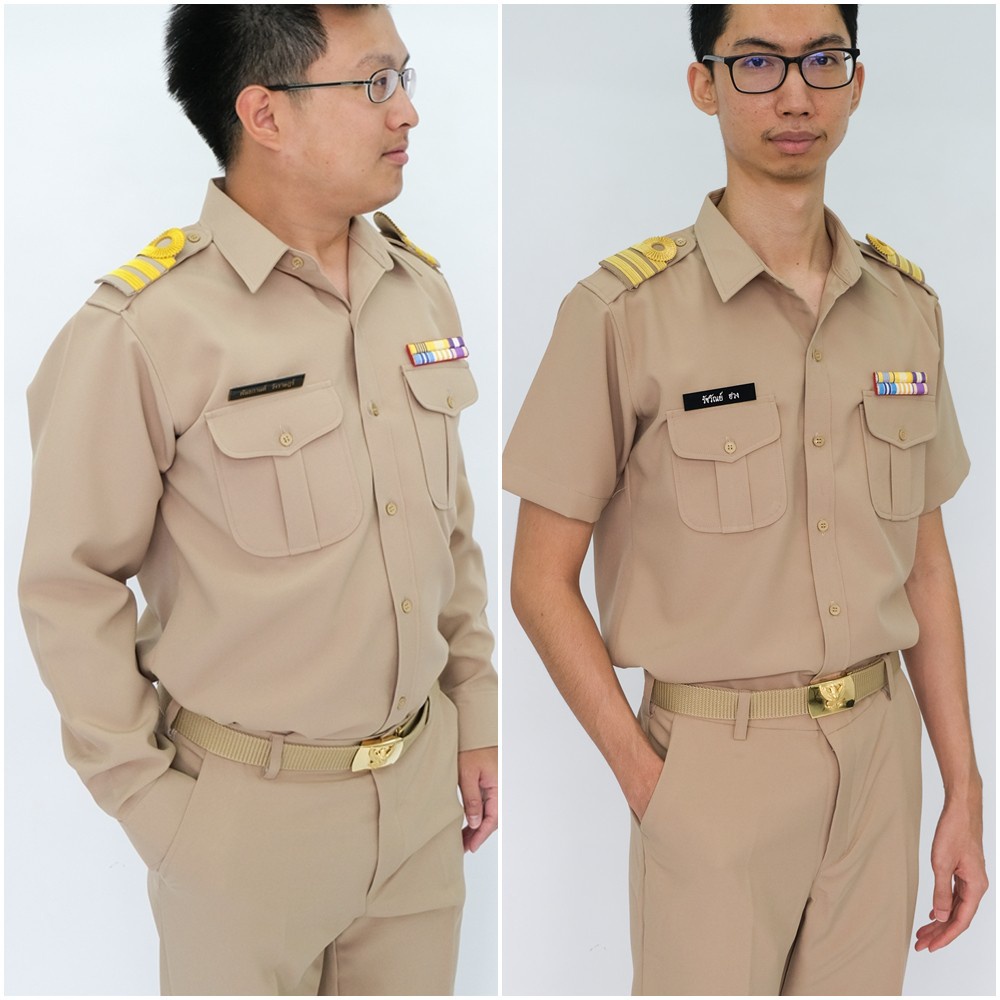 (ขายแยก/ยกเซต)ชุดข้าราชการหญิง ชุดกากี ชุดข้าราชการ เสื้อข้าราชการ กระโปรงข้าราชการ