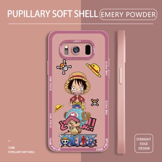 สําหรับ Samsung Galaxy S8 S9 S10 Plus S10E S22 Ultra 5G เคสโทรศัพท์ซิลิโคน TPU แบบนิ่ม กันกระแทก ป้องกันกล้อง ลายอนิเมะวันพีช ลูฟี่