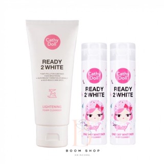 ส่งถูก-ส่งไว📌 Cathy Doll Ready 2 White Lightening Foam Cleanser เคที่ดอลล์ เรดี้ ทู ไวท์ โฟม คลีนเซอร์ (100ml.)