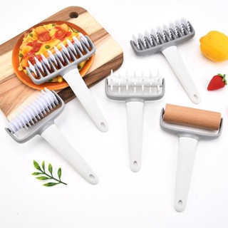 【AG】1 Set Pizza Dough Roller Cutter Multifunction Baking Tool PP Lace Cutter Flat