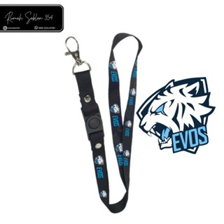 Evos E-SPORT LANYARD Strap "EVOS ESPORT" พวงกุญแจ เกมมิ่ง ห้อยคอ ID CARD NAME TAG ที่แขวนโทรศัพท์มือถือ