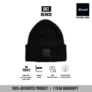 Marshall Travel หมวกไหมพรม มาร์แชล Basic Black Beanie