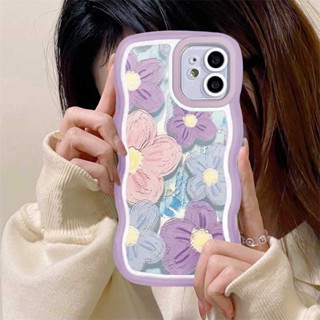 เคสโทรศัพท์มือถือ TPU ลายดอกไม้สีม่วง สําหรับ Redmi Note 11S 11 Pro Redmi 10C 10A 9C 9T 9A Note 10 Note 10S Note 9 Note8 Poco X3 Pro NFC