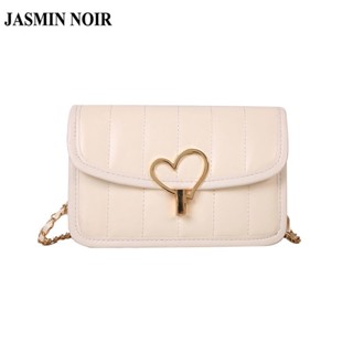 Jasmin NOIR กระเป๋าสะพายข้าง พิมพ์ลายทาง แต่งสายโซ่ สําหรับผู้หญิง