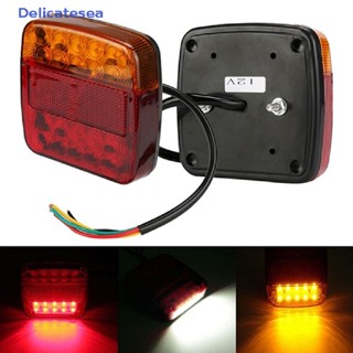 [Delicatesea] ไฟสัญญาณเลี้ยว Led 20 ดวง 12V สําหรับติดท้ายรถบรรทุก