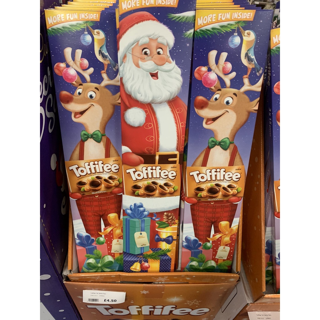 toffifee santa reindeer 375g. ทอฟฟี่ ซานต้า กวางเรนเดียร์ 375กรัม merry christmas