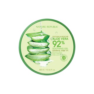 nature republic soothing &amp; moisture aloe vera 92% soothing gel เจลผ่อนคลาย