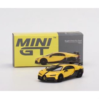 MINI GT Bugatti Chiron Pur Sport Yellow LHD 1:64