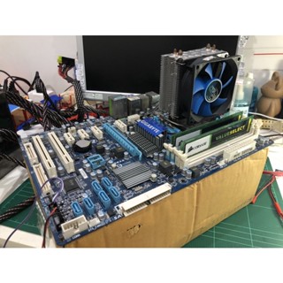 AthlonII X3 455 + DDR3 4GBx2 + GA-MA770T-UD3P : เมนบอร์ทพร้อม CPU และ RAM