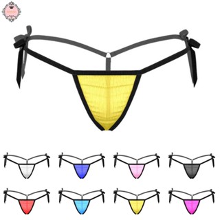 Women Sexy Sheer Lace Up Thong G-string Mini Panties Briefs Lingerie Underwear