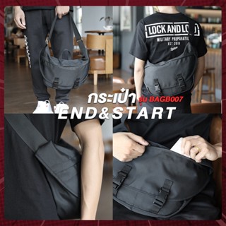 BAGB007 กระเป๋า END&amp;START กระเป๋าทรงแมสเซนเจอร์ massagerbag กระเป๋าสะพายข้าง