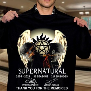 [COD]เสื้อยืดคลาสสิก ลาย Supernatural 2005 ซีซั่น 15 327 Thanks you for the memories Jared Padalecski GPceio13FCfbin36