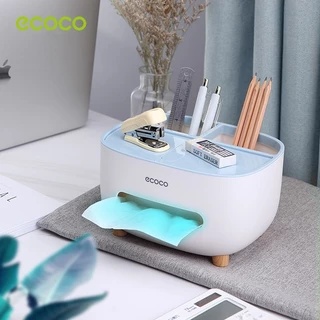 [พร้อมส่ง]Ecoco ที่ใส่ทิชชู่ มีที่วางโทรศัพท์ กล่องทิชชู่อเนกประสงค์ รุ่น E2009 มี 3 สี