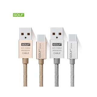 GOLF รุ่น GC-10 T สายชาร์จ Type-C USB สายถัก ความยาว 1เมตร 2.1A