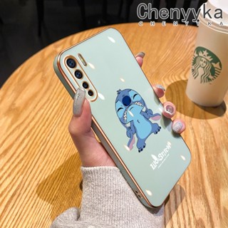 เคสโทรศัพท์มือถือ ซิลิโคน กันกระแทก กันรอยกล้อง ลายการ์ตูน Lilo Stitch น่ารัก หรูหรา สําหรับ OPPO A91 Reno 3 4G F15 Reno 3 Pro 5G