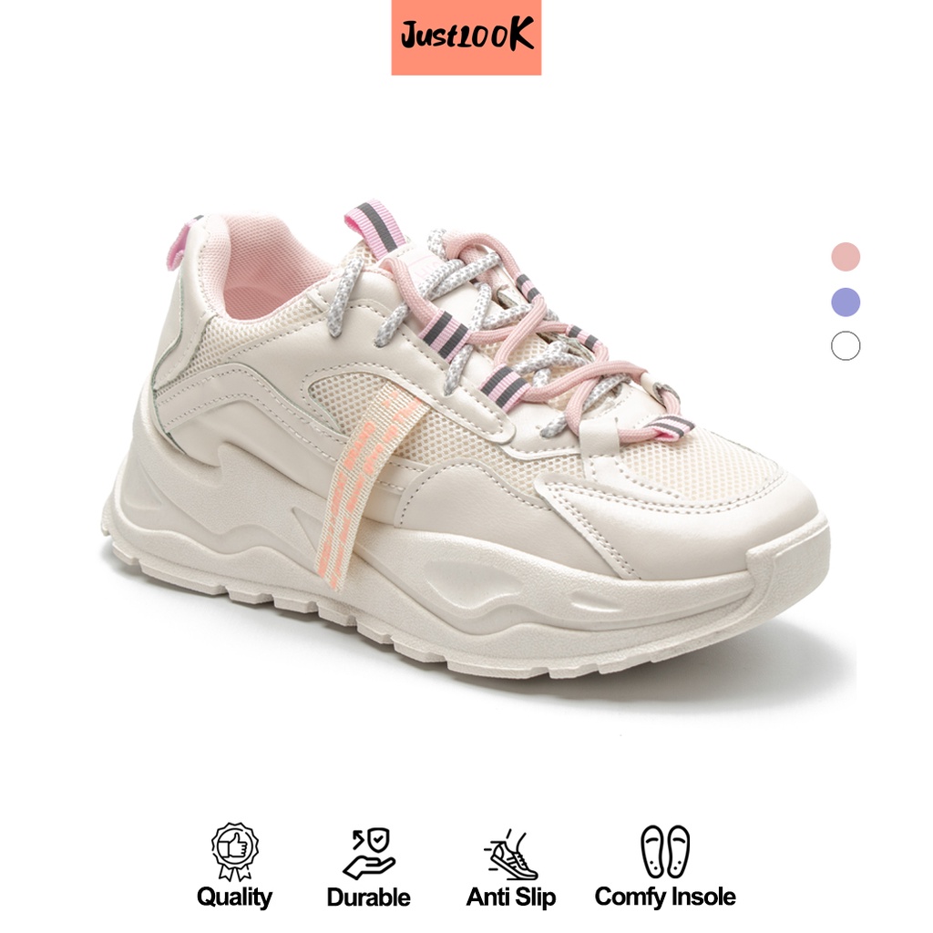 JustLook Sohyun รองเท้าผ้าใบผู้หญิง รองเท้าผ้าใบแฟชั่นเกาหลี รองเท้า