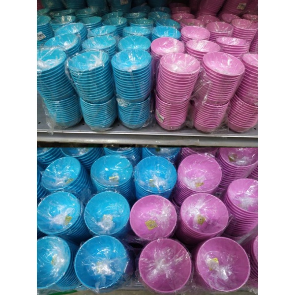 ชาม ถ้วย ขนาด3.5 พลาสติก 12ชิ้น