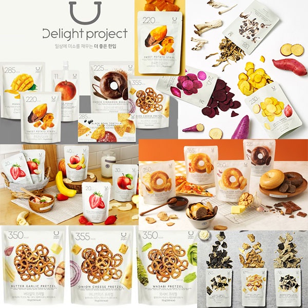 [ โครงการสาวมะกอก 117kcal diet & ขนมมังสวิรัติมีโปรตีน 4g ] ชิปถุงเพรทเซลย่าง 60g ชิปแคลอรี่ต่ําเกาหลีพิซซ่าเนยกระเทียมบลูเบอร์รี่