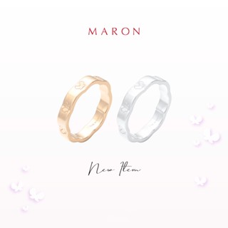 [New Arrival] MARON Happy Lining Ring (4mm.) แหวนเงินแท้ 925