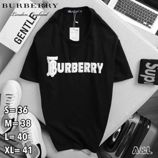 Burb-erry1ใหม่ชายและหญิงสามารถสวมใส่คู่ท็อปส์จดหมายพิมพ์แฟชั่นลำลองเสื้อยืด Tee XS-3XL