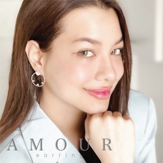 Amour Earring 💫 ไอเท็มสุดหรูที่ไม่มีไม่ได้แล้ว ต่างหูติดหู ติดหูออกงาน ต่างหูก้านเงิน - Mottashop