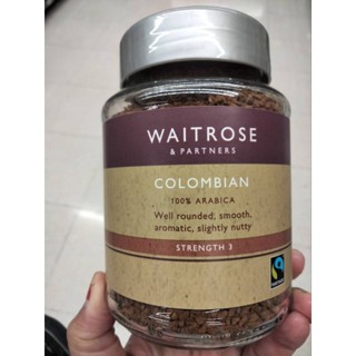 Waitrose Colombian Freeze Coffee  100g กาแฟสำเร็จรูปชนิดผง100กรัม เวทโทรส ราคาพิเศษ