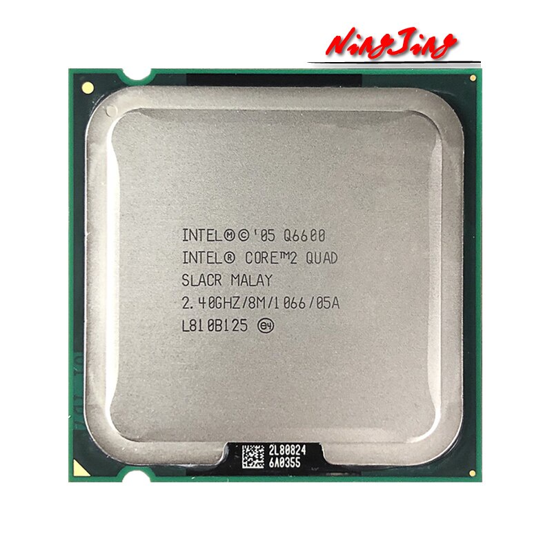【∱ Ι童】โปรเซสเซอร์ CPU Intel Core 2 Quad Q6600 2.4 GHz Quad-Core Quad-Thread 8M 95W LGA 775 #0