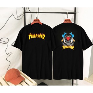 เสื้อยืดเสื้อยืด พิมพ์ลาย THRASHER DISTRO แฟชั่นสําหรับผู้ชาย |เสื้อกระจายของผู้ชาย | เสื้อยืด พิมพ์ลาย DISTRO แบบดั้งเด