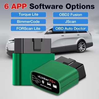 [พร้อมส่งจากไทย] Vgate vLinker FD+ for FORScan Lite ELM327  V2.3  BT4.0 BLE OBD Scanner For Ford/Mazda