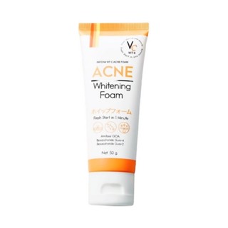 ใหม่ โฟมฉัตร VC Vit C Acne Foam วิตซี แอคเน่โฟม สูตรลดสิว