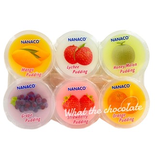 Nanaco Puddings พุดดิ้งถ้วยรสผลไม้ (6 รสชาติ)