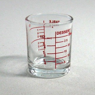 แก้วตวง 1 OZ /30 ML เทียบเท่า 1 shot Size 4.8 x 5.8 cm