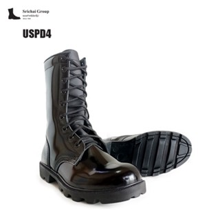 Srichai shoes รุ่น USPD4/ USPD4 Zip คอมแบท หนังขัดมันเกรดพรีเมี่ยม