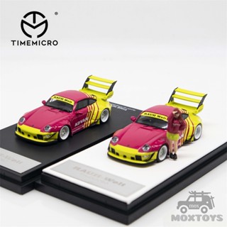 โมเดลรถยนต์ Time Micro 1:64 RWB 993 ADVAN ปีกคู่ ของเล่นสําหรับเด็ก