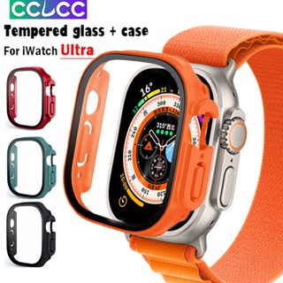 Cclcc เคส PC แบบแข็ง บางพิเศษ กันกระแทก พร้อมตัวป้องกันหน้าจอ สําหรับ Apple Watch ultra 2022 49 มม. iWatch ultra 49 มม.