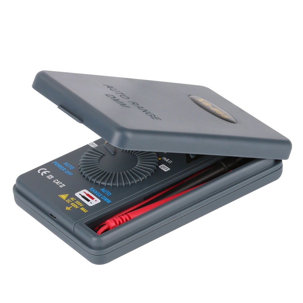 LCD Digital Multimeter Auto Range AC/DC Pocket Ammeter Voltmeter Tester