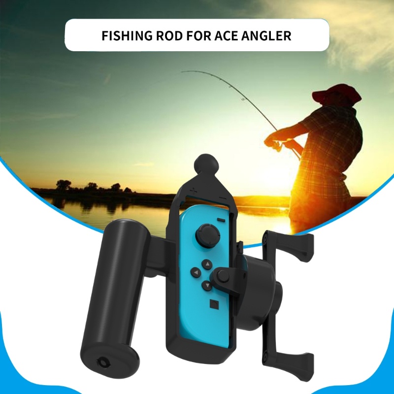 Timi2 Somatosensory เกม Handgrip Controller ผู้ถือตกปลา Rod Hand Grip การหมุน 360 องศาโรเตอร์สําหรับสวิทช์